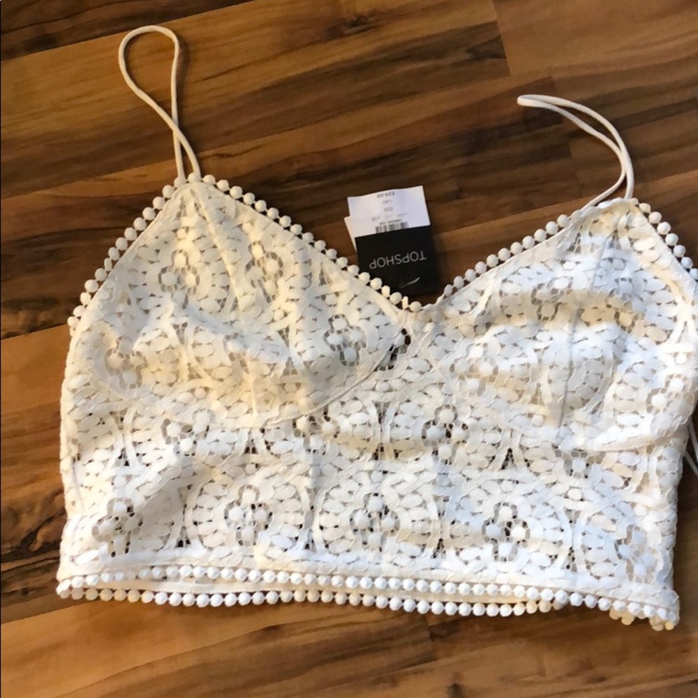 Topshop lace bralette/crop top
